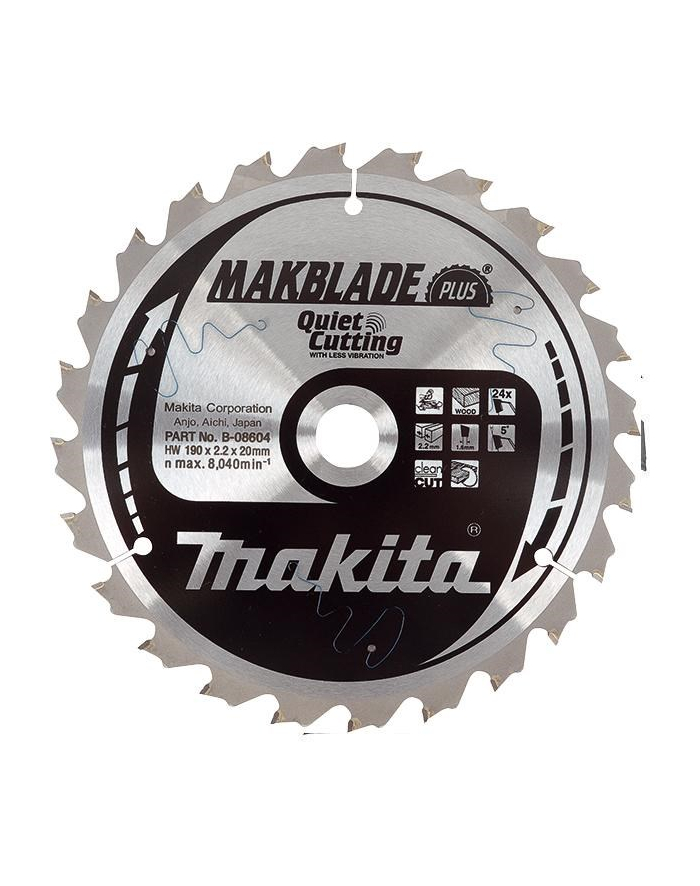 makita PIŁA TARCZOWA DO DREWNA 255x30mm 40-ZĘBÓW MAKBLAD-E 'gt;'gt;'gt;B-32471 główny