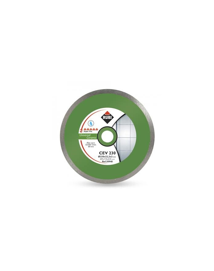 RUBI TARCZA DIAMENTOWA DO CERAMIKI CEV 200 x 25,4mm SUPERPRO główny