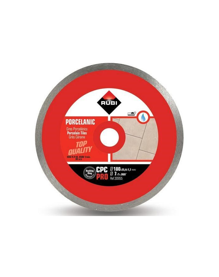 RUBI TARCZA DIAMENTOWA CPC 180 x 25,4mm PRO DO GRESU PORCELANOWEGO główny