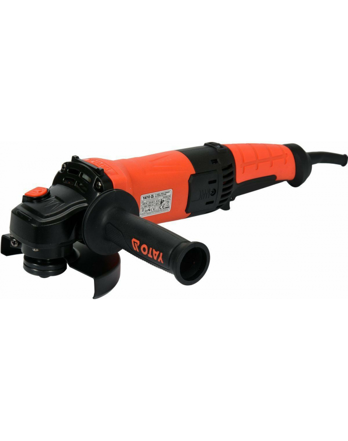 YATO SZLIFIERKA KĄTOWA 125mm 1400W REGULACJA OBROTÓW / TYLNY UCHWYT główny