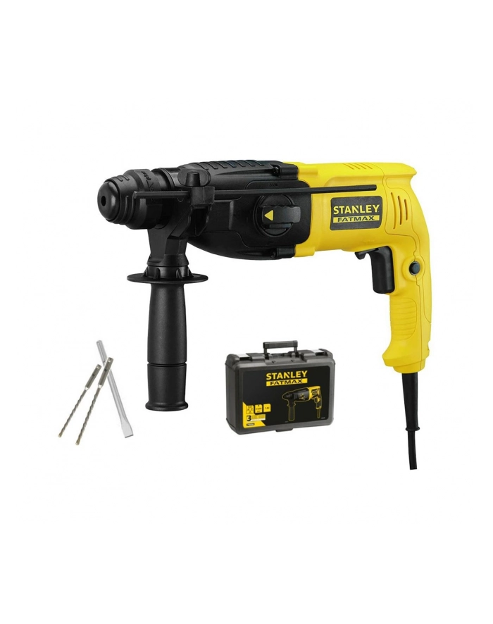 stanley młotowiertarka sds+ 750w, 22 j, 0-4,670 ud/min, kufer główny