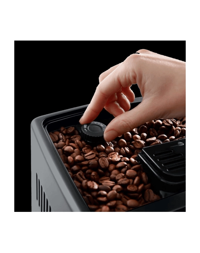 Delonghi | Ekspres do kawy | Dinamica Plus ECAM38085SB | Ciśnienie pompy 15 bar | Wbudowany spieniacz do mleka | Automatyczny | 1450 W | Stal nierdzewna/Czarny główny