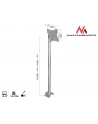 Uchwyt do telewizora sufitowy Maclean, 23-42'';, 50~85cm, 30kg, srebrny, MC-504A S - nr 6
