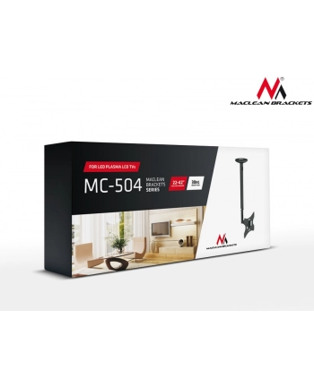 Uchwyt do telewizora sufitowy Maclean, 23-42'';, 50~85cm, 30kg, srebrny, MC-504A S
