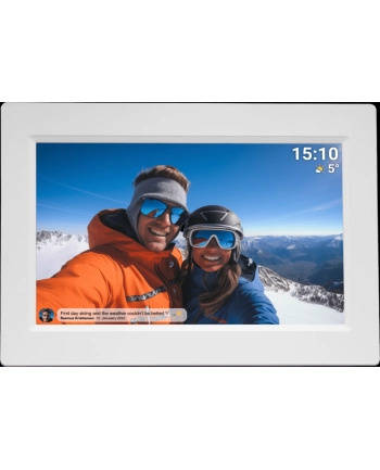 Ramka na zdjęcia Denver z FRAMEO 101''; 16GB biała nr 1