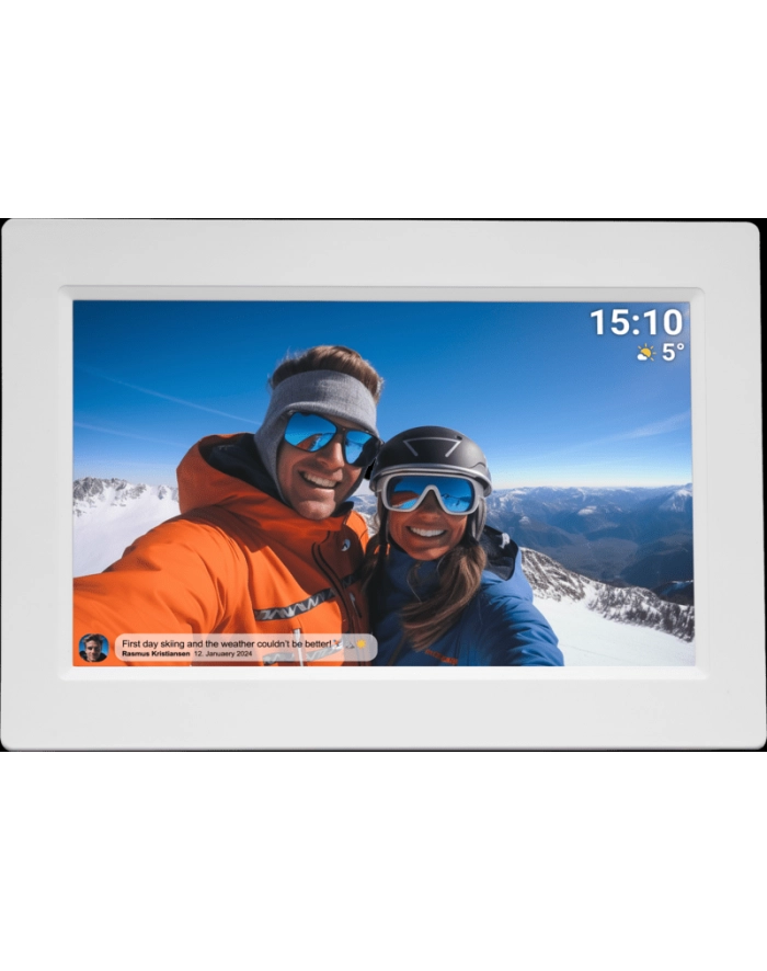 Ramka na zdjęcia Denver z FRAMEO 101''; 16GB biała główny