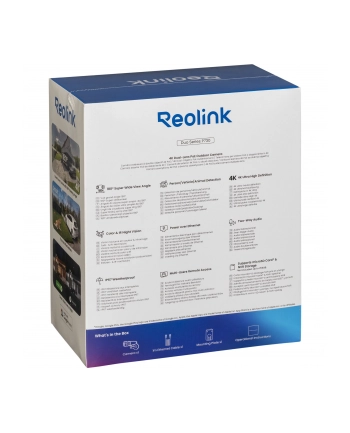 Reolink | Kamera 4K POE z dwoma obiektywami | Seria Duo P730 | Pocisk | 8 MP | 3,2 mm/F2,0 | Stopień ochrony IP66 | H265 | Karta microSD, maks 256 GB nr 1
