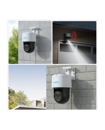 Reolink | Kamera bezpieczeństwa PoE z dwoma obiektywami i automatycznym śledzeniem 4K z inteligentnym wykrywaniem | Seria TrackMix P760 | Kamera PTZ | 8 MP | 2,8 mm/F1,6 | Stopień ochrony IP65 | H264/H265 | Micro SD, maks 256 GB nr 2