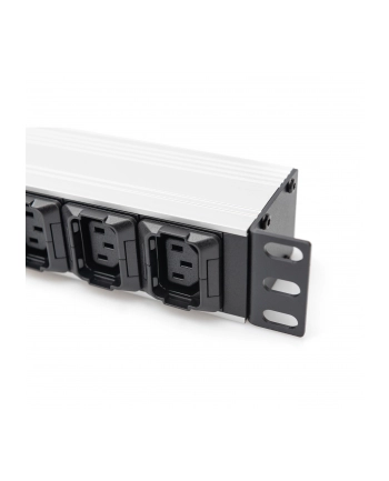 digitus Listwa zasilająca PDU 19''; Rack, 8x gniazdo C13, 2x gniazdo C19, 20m, 1x wtyk C20, 16A, aluminiowa nr 2