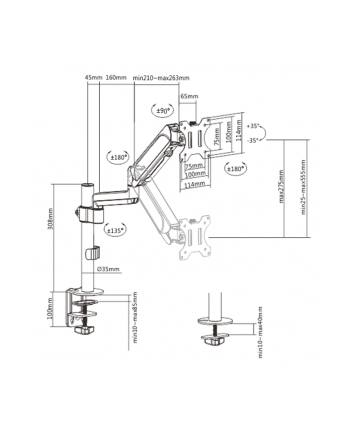 DISPLAY ACC MOUNTING ARM/17-32''; MA-DA1P-01 GEMBIRD