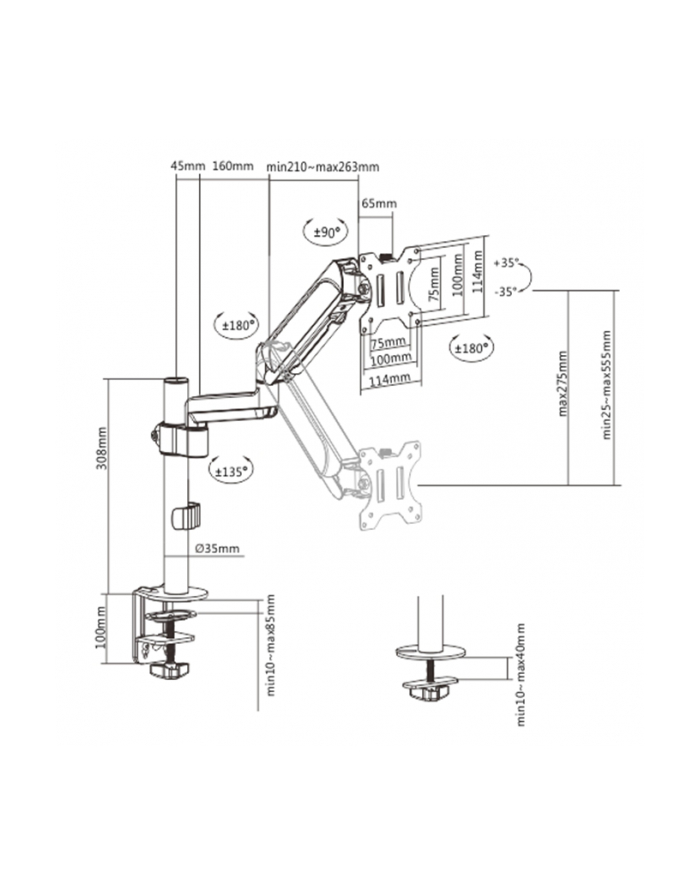 DISPLAY ACC MOUNTING ARM/17-32''; MA-DA1P-01 GEMBIRD główny