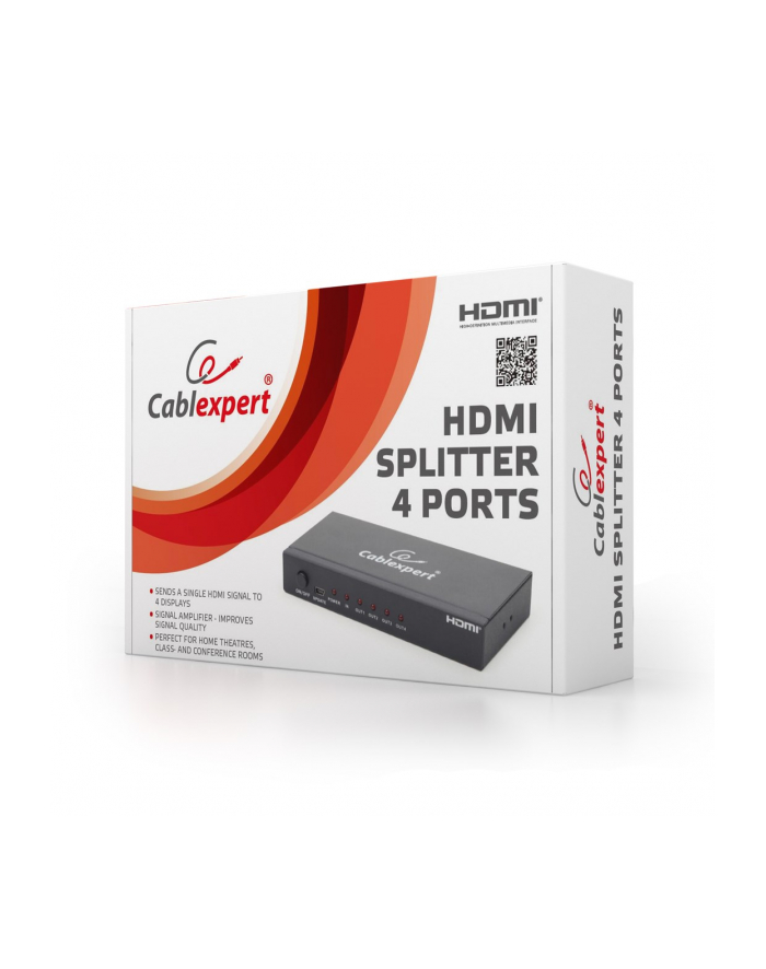 Cztero-portowy splitter HDMI Gembird główny