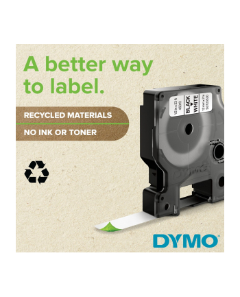 dymo D1-TAPE 9MM X 7M/BLACK ON WHITE nr 1