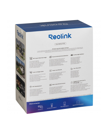 Reolink | Kamera 4K POE z dwoma obiektywami | Seria Duo P730 | Pocisk | 8 MP | 3,2 mm/F2,0 | Stopień ochrony IP66 | H265 | Karta microSD, maks 256 GB