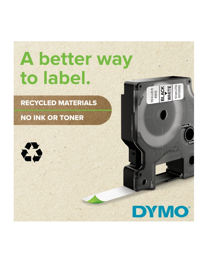 dymo D1-TAPE 9MM X 7M/BLACK ON WHITE główny