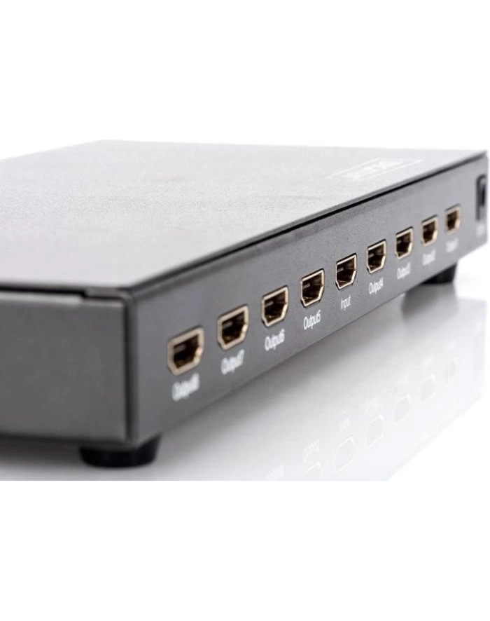 digitus Splitter HDMI 8-portowy FHD1080p 60Hz 3D HDCP 12, audio główny