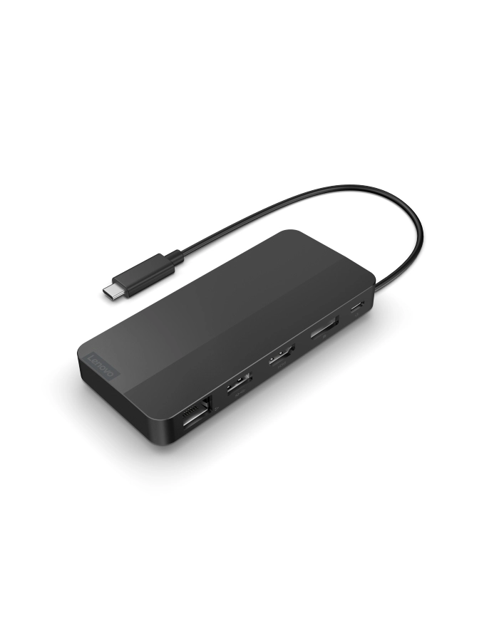Lenovo | Podróżna stacja dokująca USB-C z dwoma wyświetlaczami i adapterem | 40B90100(wersja europejska) główny