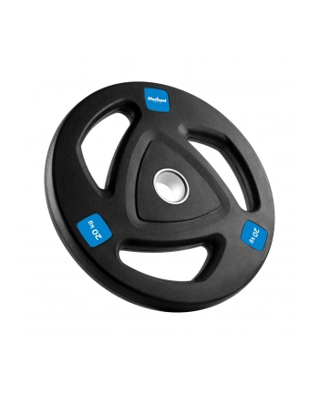 Obciążenie żeliwne gumowane 20kg, otwór olimpijski 51mm,  REBEL ACTIVE
