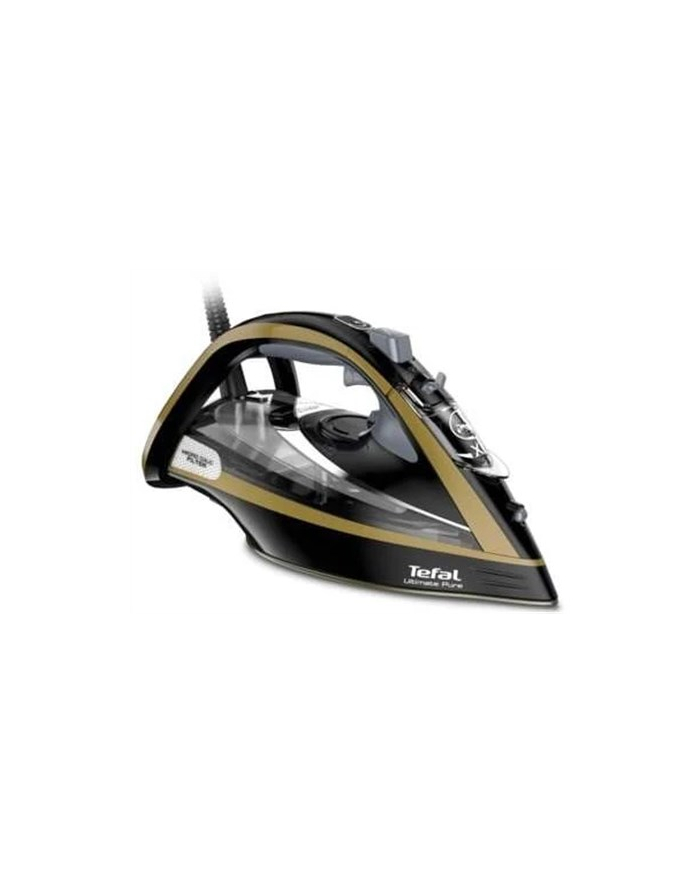 TEFAL FV9865E0 Ultimate Pure | Żelazko parowe | 3000 W | Pojemność zbiornika na wodę 350 ml | Ciągła para 60 g/min | Wydajność silnego uderzenia pary 250 g/min | Złoty/Czarny główny