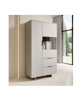 cama meble Witryna ALMA 90x41,5xH170 kaszmir