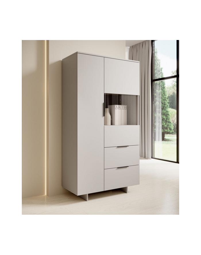 cama meble Witryna ALMA 90x41,5xH170 kaszmir główny