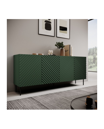 cama meble Komoda 4D2SZ ONDA 200x45xH85 zieleń