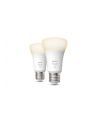 Philips Hue | Hue W 9W A60 E27, op 2szt | E27 | 9 W | Ciepła biel 2700K | Bluetooth i Zigbee - nr 1