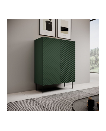 cama meble Regał 2D2SZ ONDA 98x45xH127 zieleń