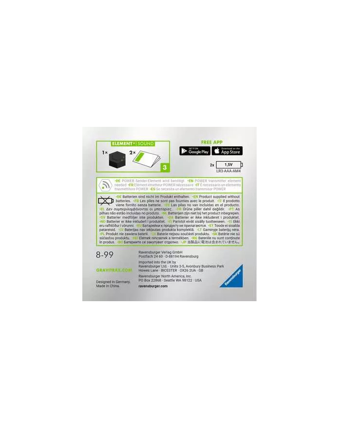 ravensburger Zestaw Gravitrax Power Dodatek Sound główny