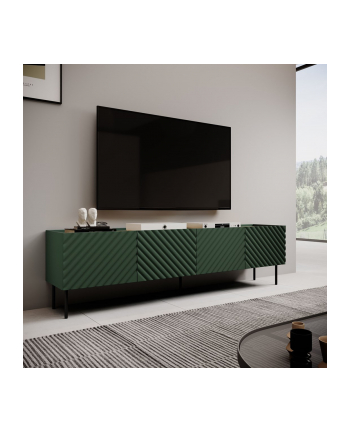 cama meble Szafka RTV 4D ONDA 200x40xH54,35 zieleń (stojąca lub wisząca) nr 1