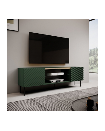 cama meble Szafka RTV EF ONDA 180,5x40xH58,39 zieleń (stojąca lub wisząca) nr 1