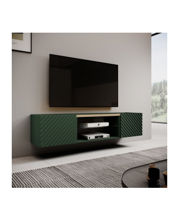 cama meble Szafka RTV EF ONDA 180,5x40xH58,39 zieleń (stojąca lub wisząca) nr 2