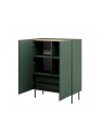 cama meble Regał 2D2SZ ONDA 98x45xH127 zieleń - nr 2