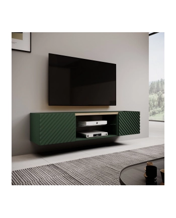 cama meble Szafka RTV EF ONDA 180,5x40xH58,39 zieleń (stojąca lub wisząca) nr 2