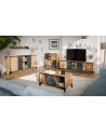 cama meble Szafka RTV 4D OVO 180x38xH53 dąb/beton - nr 4