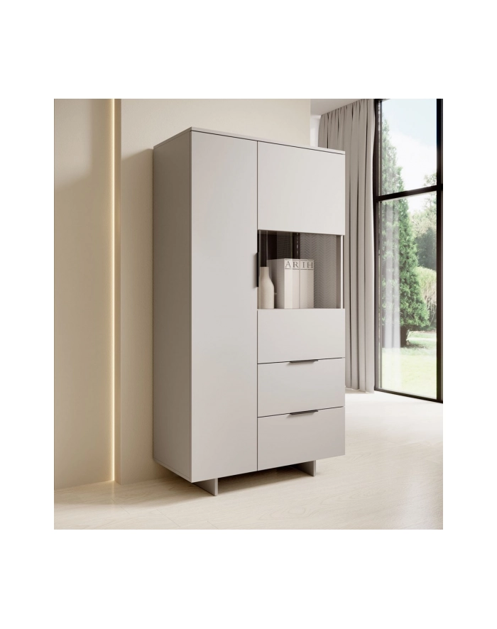 cama meble Witryna ALMA 90x41,5xH170 kaszmir główny