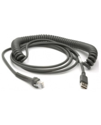 zebra CABLE - SHIELD-ED USB: SERIES A CONNECTOR, 15FT (46M), COILED nr 1