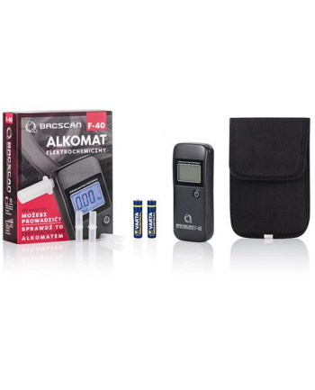Alkomat BACscan F-40, Kalibracja 24mc - 10 lat gwarancji