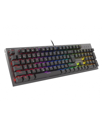 KLAWIATURA DLA GRACZY GENESIS THOR 303 CZ/SK PODŚWIETLENIE RGB MECHANICZNA RED CZARNA SWITCH HOT SWA