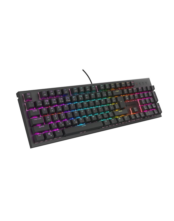 KLAWIATURA DLA GRACZY GENESIS THOR 303 CZ/SK PODŚWIETLENIE RGB MECHANICZNA SILENT SWITCH CZARNA HOT główny