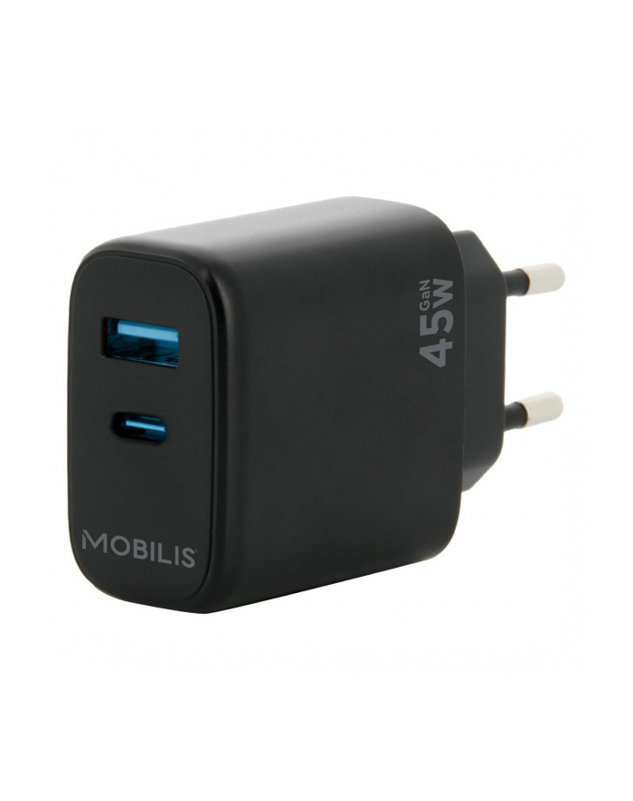 mobilis WALL CHARGER - 45W - 1 USB A +/1 USB C - GAN główny