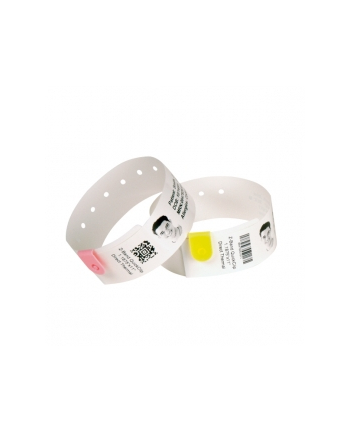 zebra Wristband, Polypropylene, 1x11in (254x2794mm); Direct thermal, Z-Band Direct, Adhesive closure, Cartridge, 200/roll, 6/box, Yellow nr 2