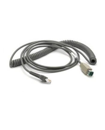 zebra CABLE - SHIELD-ED USB: POWER PLUS CONNECTOR, 15FT 46M, COILED, 12V