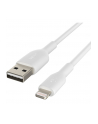 belkin LIGHTNING BLAD-E/SYNC CABLE/PVC MFI 3M WHITE - nr 12