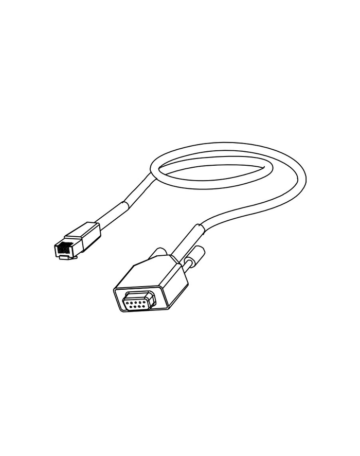 honeywell Industrial Cable: RS232 (5V signals), Kolor: CZARNY, DB9 Female, 3m (98´), coiled, 5V external power with option power on pin 9, w/o ferrite główny