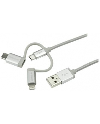 startech LIGHTNING CABLE 1M USB-C/MICRO-B/USB-A