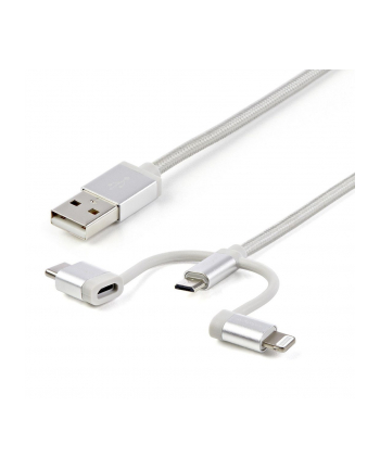 startech LIGHTNING CABLE 1M USB-C/MICRO-B/USB-A