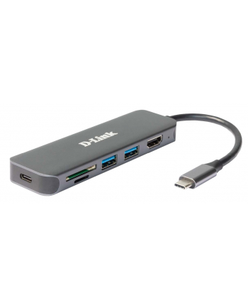 d-link 6-IN-1 USB-C HUB W HDMI/CARD READ-ER/POWER D-ELIVERY