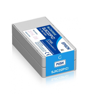 epson SJIC22P(C): Ink cartridge for ColorWorks C3500 (Cyan) nr 1