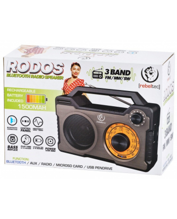 Głośnik z funcją Bluetooth/FM/USB Rebeltec Rodos